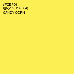 #FCEF54 - Candy Corn Color Image